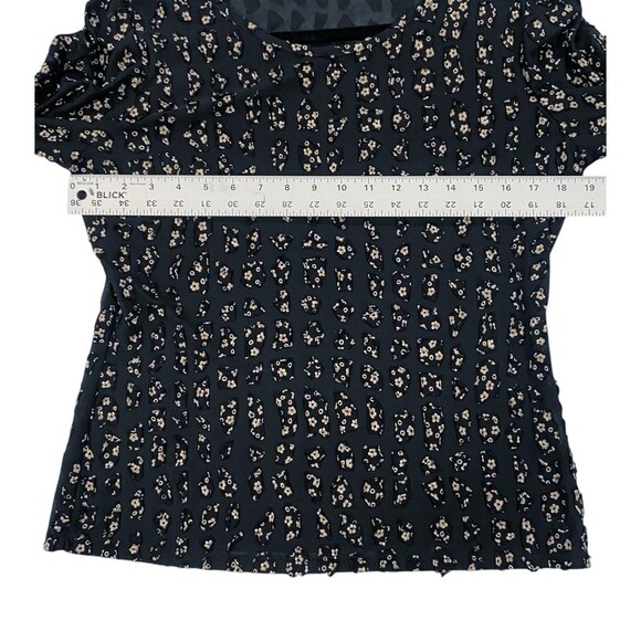 PENTA Chic Floral Print Lined Blouse in Black Fairy Bell Sleeves Women’s Large - Picture 10 of 10